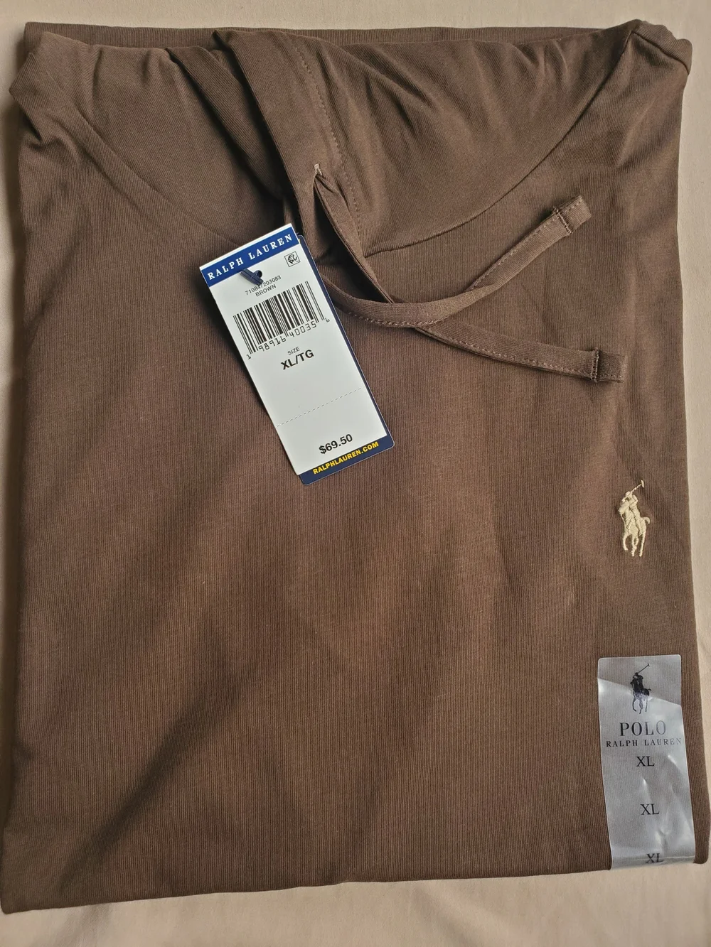 Polo by Ralph Lauren Dark Brown Hooded Pullover